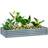 OutSunny Galvanised Raised Garden Bed 180 x 90 x 30 cm Silver
