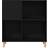 vidaXL Skåp För Skivor Svart Ek 84,5 x 38 x 89 cm Konstruerat Trä Förvaringsskåp 84.5x39cm
