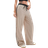 ASOS Contrast Panel Trousers - Stone