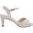 Paradox London Nova Wide Fit Heeled Sandals - Silver