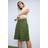 PixieGirl Petite Linen Bermuda Shorts - Green