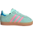 adidas Gazelle Comfort Closure Elastic Laces Shoes - Clear Mint/Bliss Pink/Bright Blue