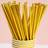 Shein Disposable Gold Paper Straws 10/25/50/100pcs