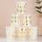 Shein Disposable Paper Cups 10pcs White With Golden