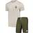 Aston Villa Short Pyjamas - Beige/Khaki