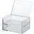 Muji Stackable Acrylic 2 Drawer with Flip Top S Storage Box
