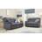 Furniture 786 Bella 3 Crushed Velvet Black Sofa 191cm 2pcs 5 Seater