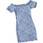 Shein Young Girl Ditsy Floral Print Off Shoulder Dress