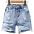 Shein Toddler Boys Ripped Frayed Raw Hem Denim Shorts