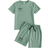 Shein Tween Boys Colorblock Print Round Neck TShirt and Shorts Set