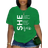 Shein Plus ShortSleeved TShirt With Slogan Is Confident Is Strong Is Motivated Is Happy Is Beautiful Is Enough Sis Me