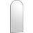 Melody Maison Large Black Arched Leaner X Floor Mirror 80x180cm