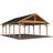 Palmako Carport Robert 40,6 m2 mit Geräteraum hellbraun tauchgrundiert (Gebäudefläche 40.6 m²)