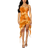 Shein Summer TieDye Strapless Dress With Romantic Ruffled Hem