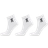 On Logo Socks Mid 3 Pack - White