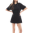 Monki T-Shirt Dress With Cinched Waist - Black