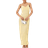 Vila Textured Jersey Cami Maxi Dress - Pale Yellow