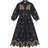 Joanie Rachida Embroidered Western Shirt Dress - Black