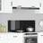 vidaXL Køkken Backsplash Sort 110x40x0.6 cm Hærdet Glas Stænkplade