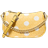 Michael Kors Carmela Small Polka Dot and Signature Logo Pochette - Daisy Yellow