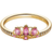 Pandora Disney Princess Rapunzel Tiara Ring - Gold/Pink/Transparent