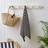 Dunelm Monochrome Stripe Cotton Bath Towel Black (140x70cm)