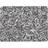 Premier Housewares Paisley Placemats Set of 4 Place Mat Black, White (29x22cm)