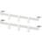 IKEA Hjälpa 2 Upphängnlist 6 Krok 2pkt Beslag 40 cm Klädkrok 60cm