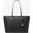 Michael Kors MK Quinn Large Pebbled Leather Tote Bag - Black
