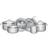 Tramontina Solar Cookware Set with lid 6 Parts