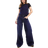 ASOS DESIGN Mjuka Jeans Med Vida Ben - Marinblå