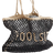 River Island Poolside Crochet Beach Bag - Black