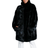 D'Arienzo Mink Fur Coat Ring Collar Long Sleeve - Black