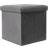 OHS Matte Velvet Cube Pouffe 38cm