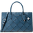 Michael Kors Scarlett Medium Woven Leather Satchel - Dk Chambray