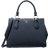 Michael Kors Marilyn Medium Saffiano Leather Satchel - Navy