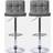 OHS Set of 2 Adjustable Faux Leather Bar Stools Bar Stool 87cm 2pcs