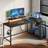 Inbox Zero 58'' L shaped Writing Desk 80x147.3cm