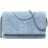 Tory Burch Fleming Print Suede Crossbody - Denim