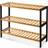 Keplin Keplin Natural & 3 Tier Natural Bamboo Shelf Organiser Shoe Rack 70x55cm