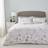 Dunelm Nola Floral and Pillowcase Set - Duvet Cover Grey (200x200cm)