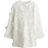 H&M Floral-appliquéd Lace Dress - White