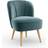 Dunelm Elsie Velvet Cocktail Armchair 73cm