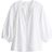 H&M Balloon-Sleeved Poplin Blouse - White