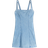 Hollister Linen Blend Structured Mini Dress - Chambray