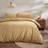 Dunelm Narrow Stripe Old Gold Old Duvet Cover Gold (200x200cm)