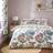 Dunelm Lucinda Floral Duvet Cover Pink, Multicolour (200x135cm)