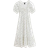 New Look Floral Print Milkmaid Midi Dress - White