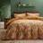 Dunelm Yael Leopard Ochre Duvet Cover Multicolour, Yellow (200x200cm)