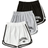 Shein Girls 3pcs Letter Graphic Contrast Binding Shorts